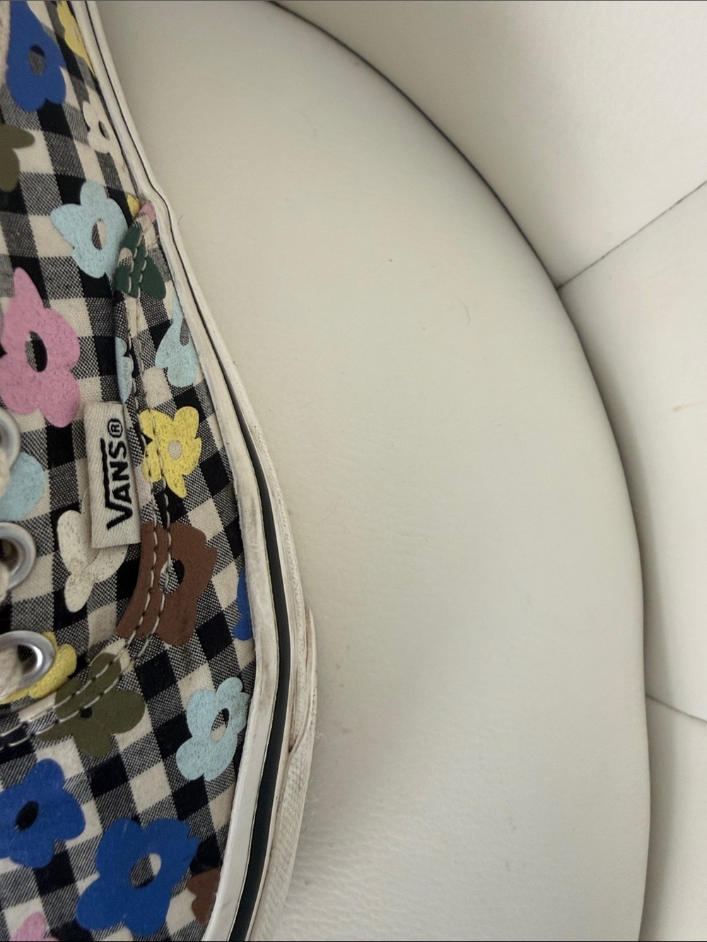 VANS X SANDY LIANG W7.5 Floral Check Plaid Sneakers - Multicolor - Picture 6 of 16